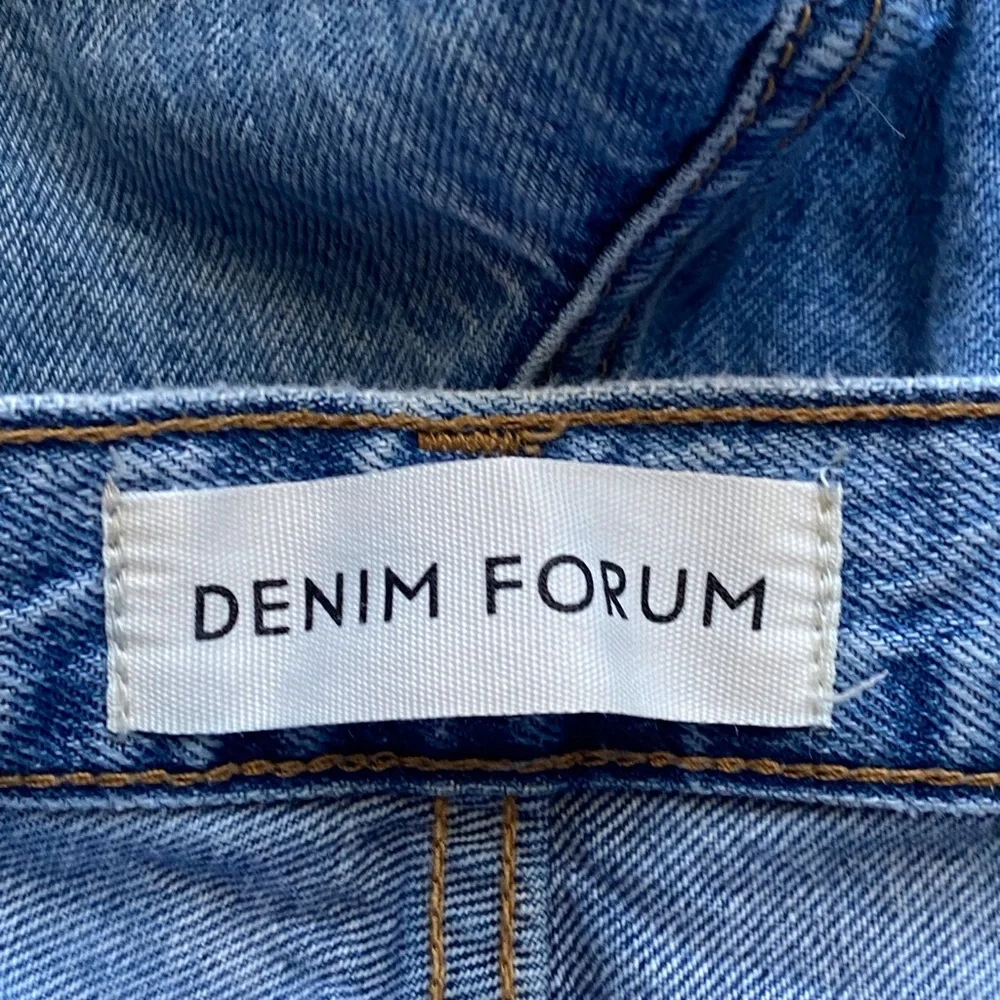 Denim Forum The Joni High Rise Loose 28L Woman 27 Medium Wash Streetwear Preppy - Picture 7 of 16